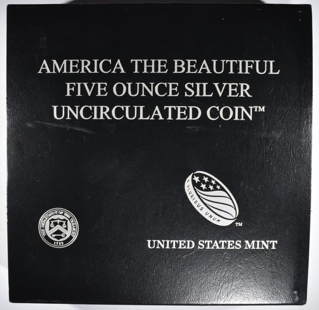 5oz Silver America the Beautiful. In box with COA: Your #1 shop for all things collectible.