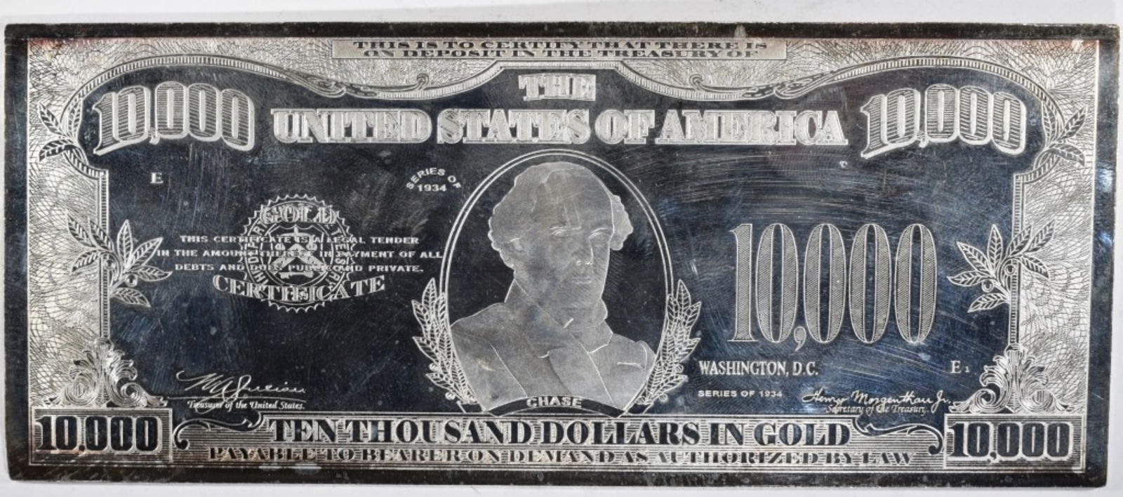 4oz 999 Silver $10,000 Bar (1 of 2)