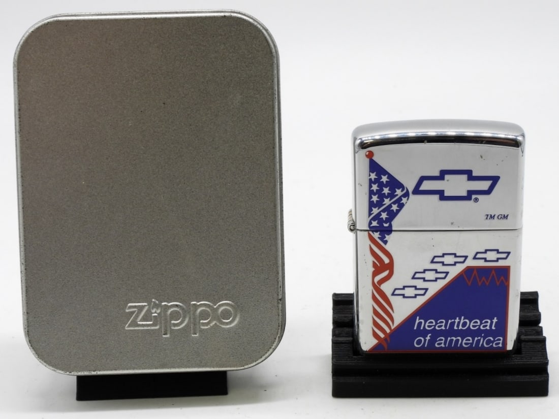 Chevy Heartbeat Of American Zippo 2000 Sealed: Sealed, 2000, in a box.