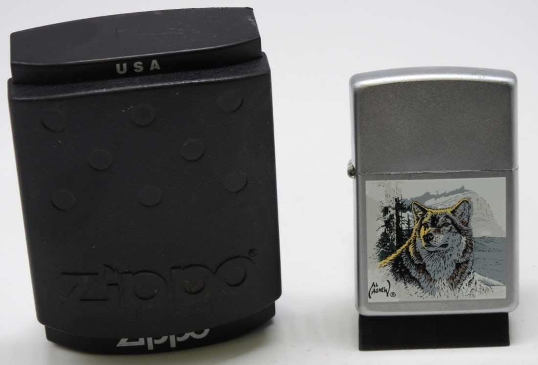 2003 Al Agnew Wolf Zippo Sealed: Sealed. Comes in a box