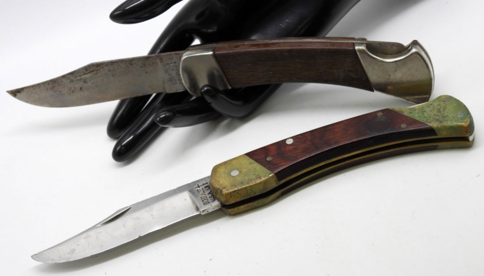 (2) Lock-Back Large Pocket Knives: 1) Imperial Prove.R.I.A. 2) Schrade+ LB7