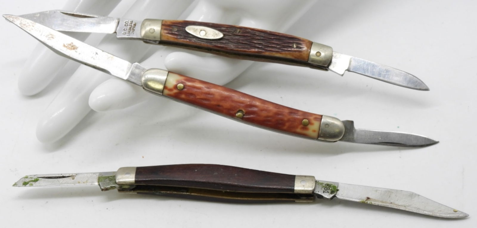 (3) Two-Blade Folding Pen Knives (1 of 2)