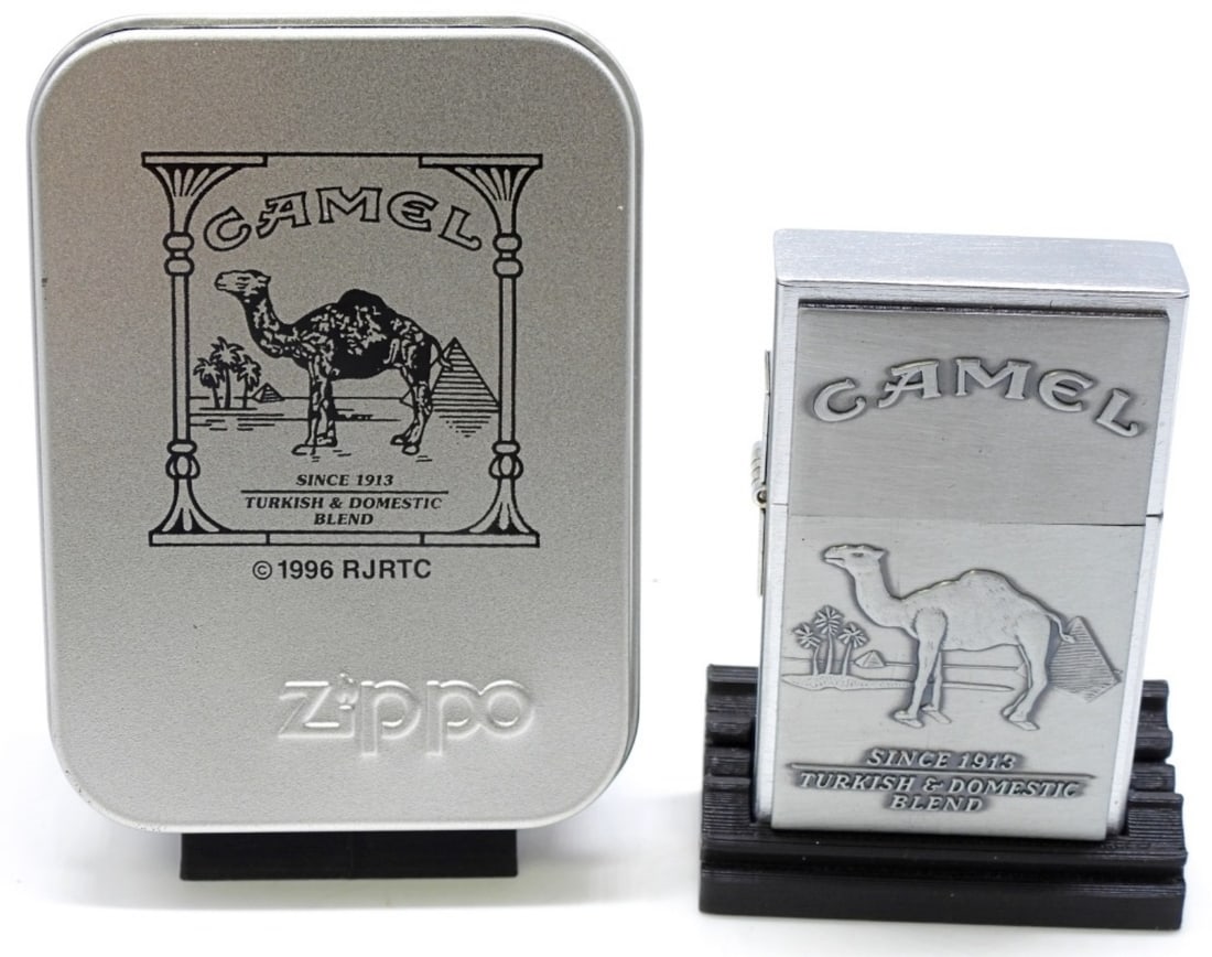 1996 Camel Turkish & Domestic Zippo Sealed: Original 1962 replica, second release. Comes with a box