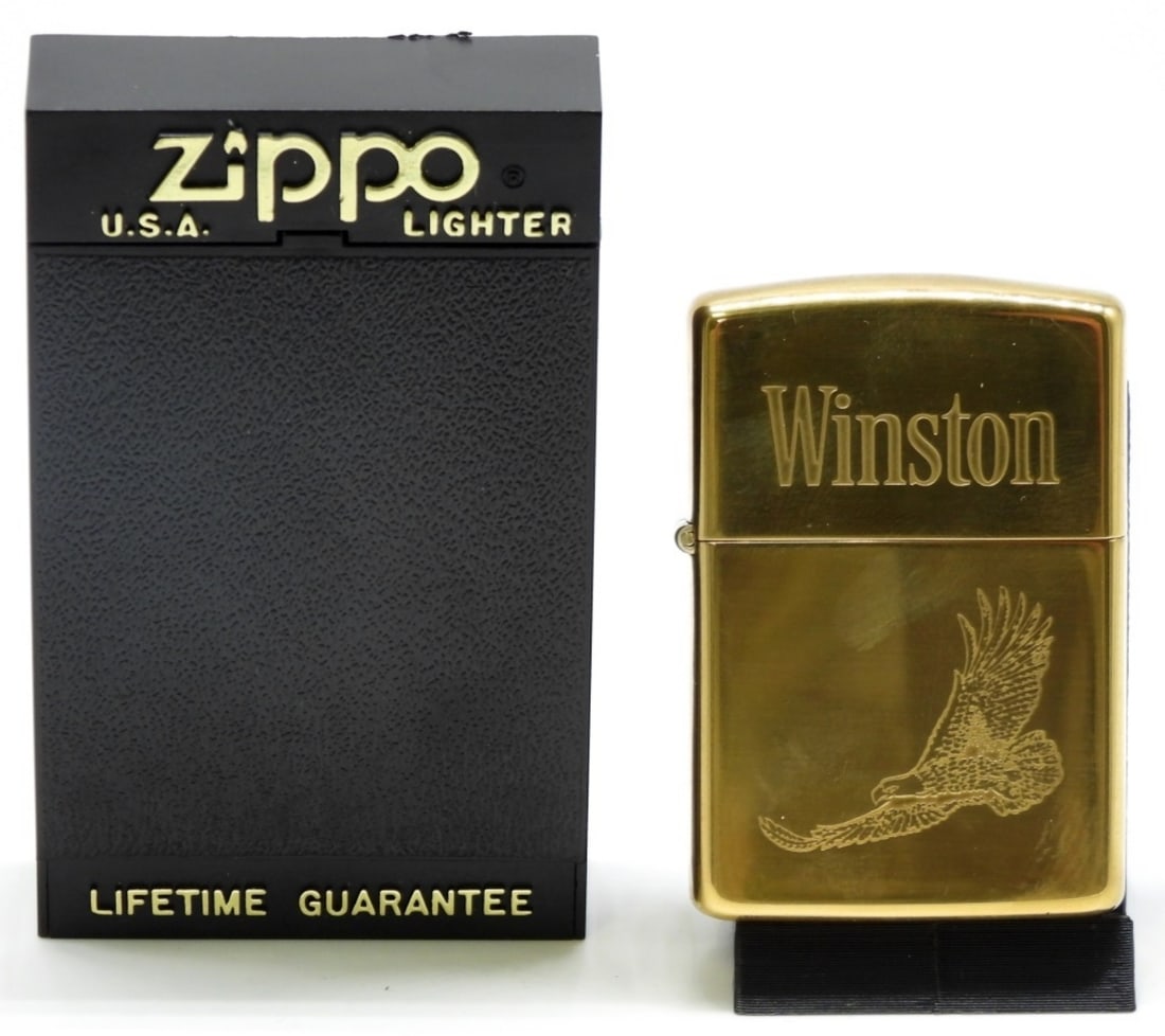 Solid Brass Winston Zippo 1932-1992 Unfired (1 of 5)