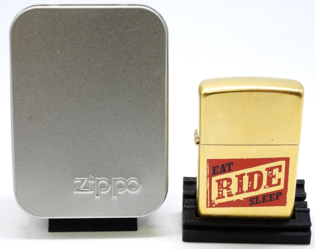 Marlboro Eat, Ride, Sleep Zippo 2004 Unfired: Unfired. 2004. `