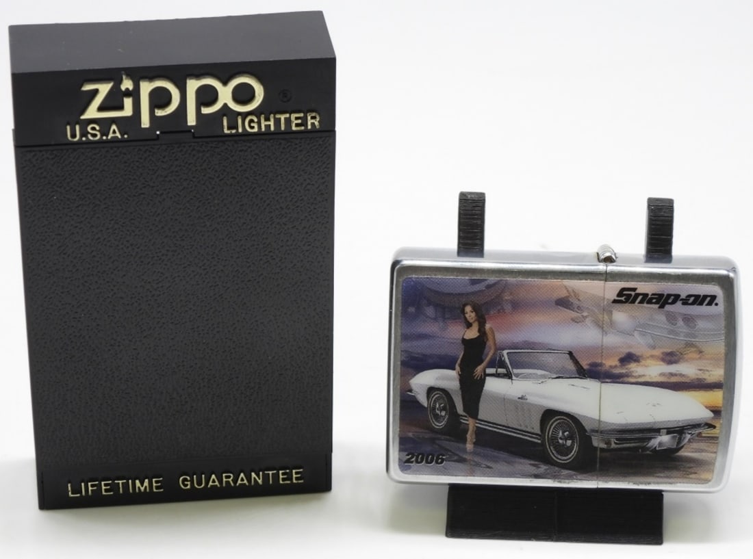 2006 Snap-On Tools Lady Zippo Unfired: Unfired. In a box, 2006.