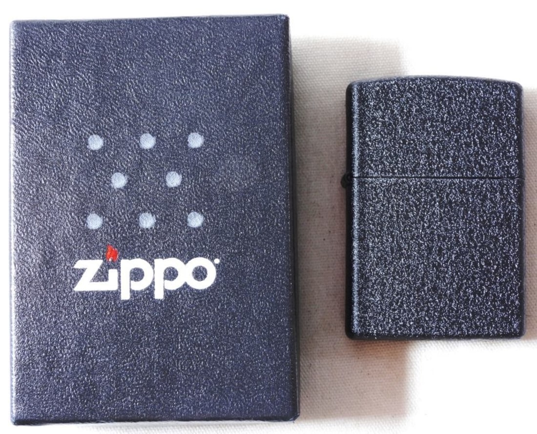 2025 Black Crackle Zippo, Sealed (1 of 3)