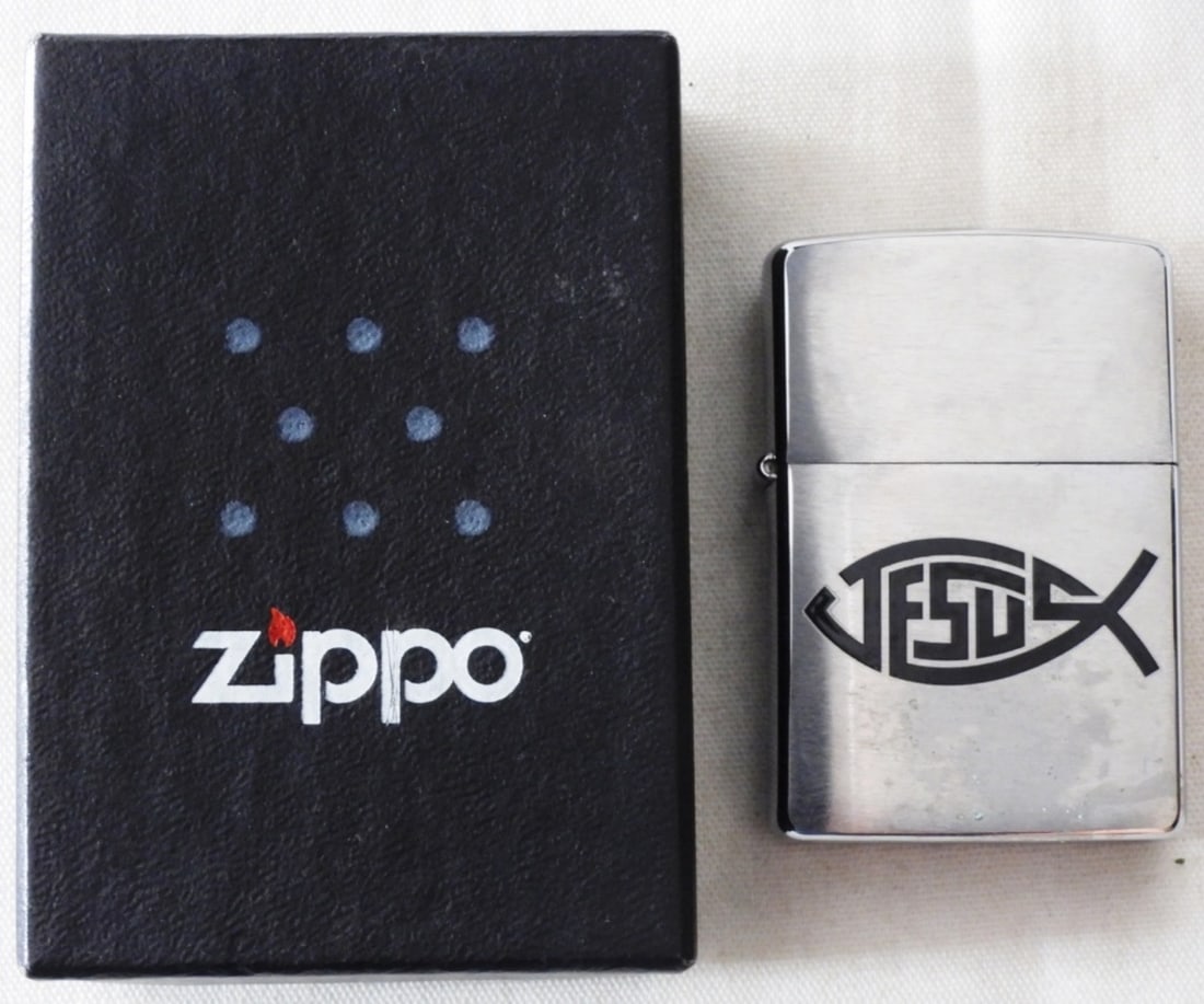 2009 Jesus Fish Zippo, Sealed (1 of 3)