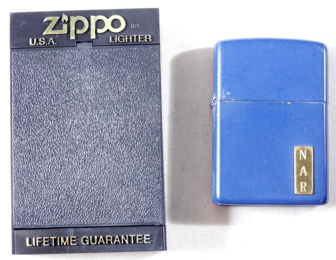 Matte Blue Zippo, Unsealed (1 of 4)