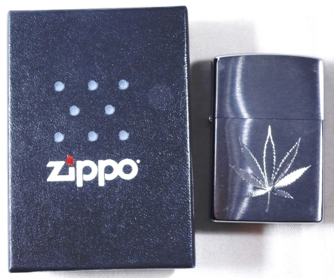 2023 Marijuana Leaf Zippo, Sealed (1 of 4)
