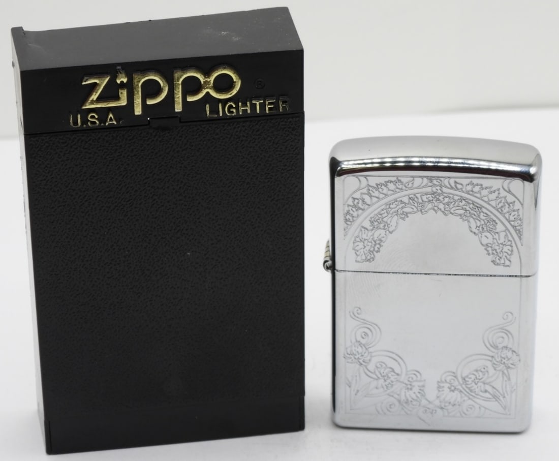 2002 Garden Window Etched Zippo Sealed (1 of 4)