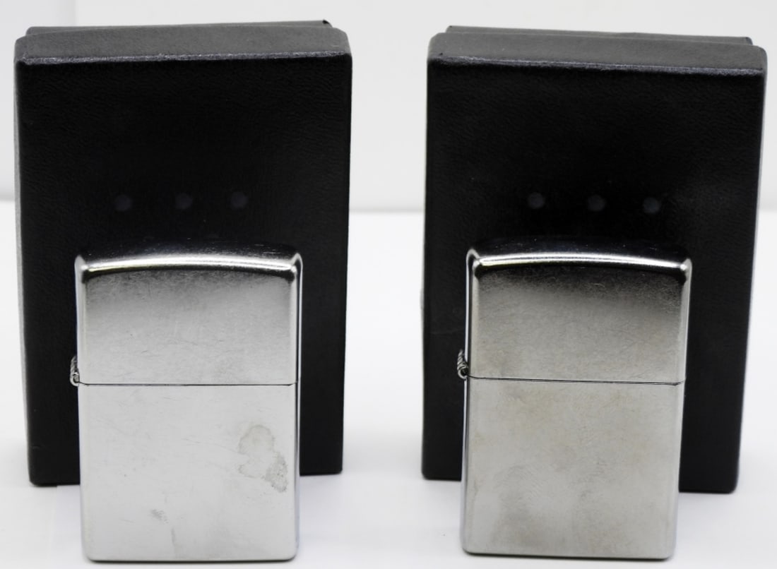 (2) Street Chrome Zippos Unfired: 2013 & 2015. Both are unfired. In a boxes