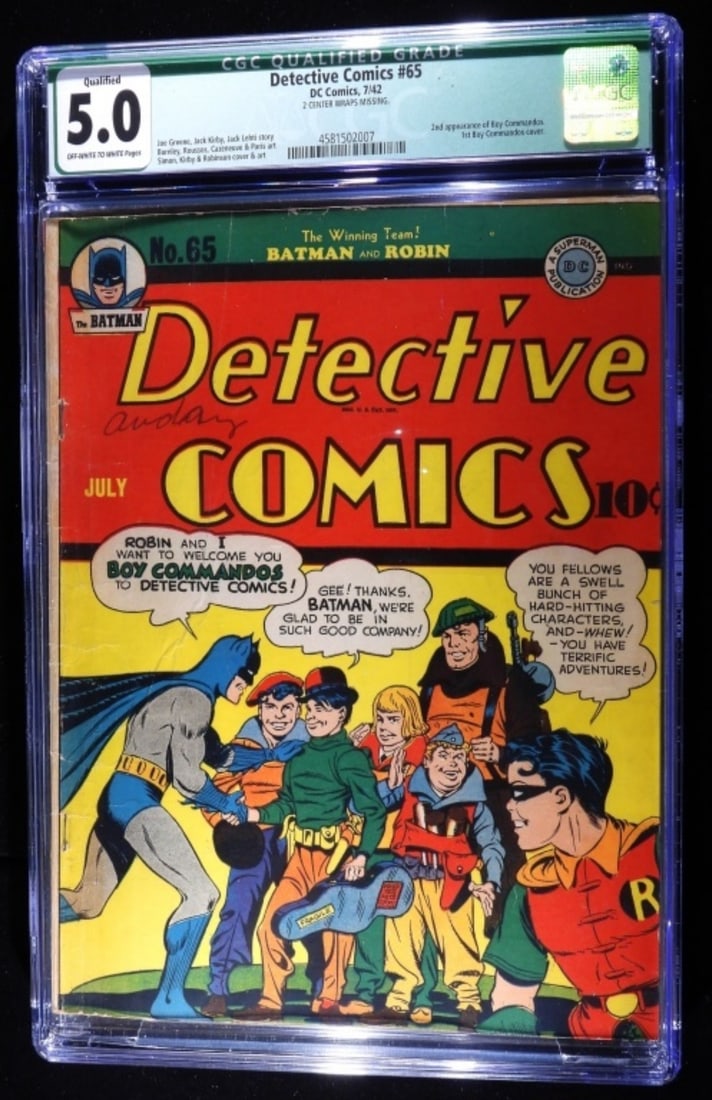 CGC 5.0 DC Detective Comics #65 1942 (1 of 3)