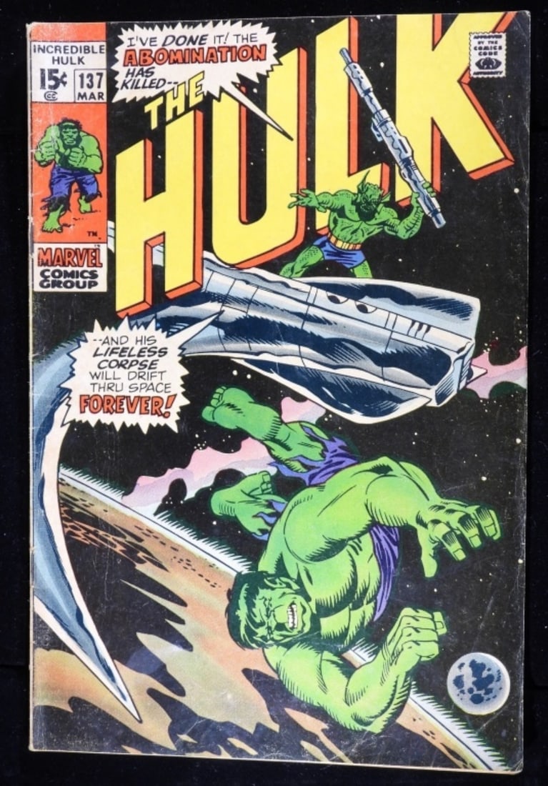 #137 The Incredible Hulk 1971 Marvel (G/VG) (1 of 4)