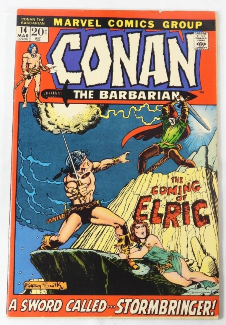 Conan The Barbarian #14 1972 (VG): VG condition. 1st cameo appearance of Kulan Gath, an ancient sorcerer. 1st appearance of Elric, a sorcerer, and the 428th Emperor of Melnibone