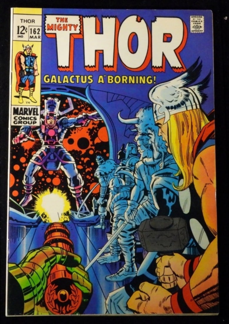 1969 The Mighty Thor #162 Marvel (VG): 1969 VG condition. Origin of Galactus the first world he devoured after emerging from the incubation ship. 12-cent issue