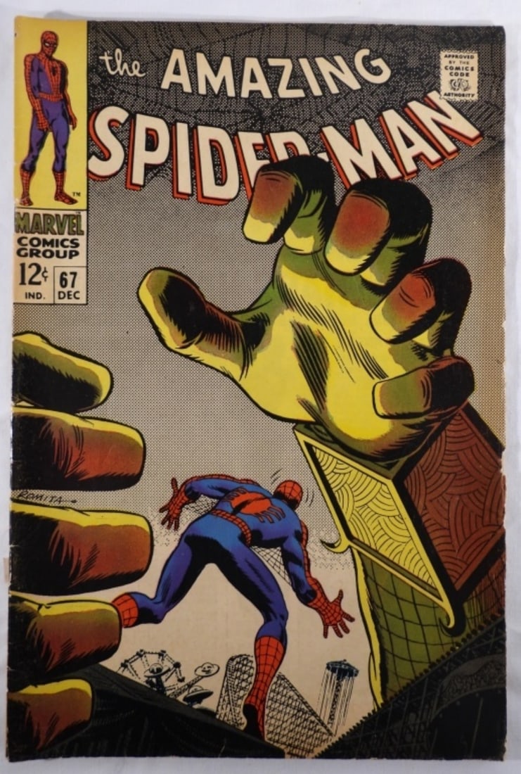 Amazing Spider-Man #67 (1968) Marvel: Mysterio Lee Romita cover VF