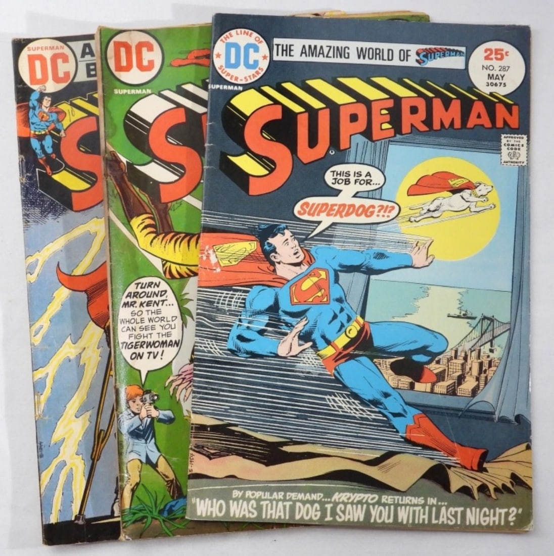(3) DC Superman #254, 256, & 287 (1 of 3)