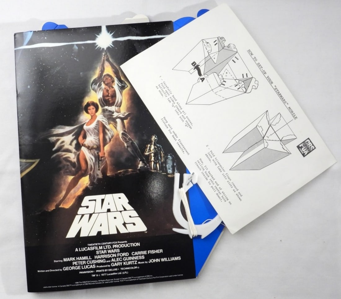 Star Wars Mobile CBS FOX Video 1977: Ready for you to put together for your collection!