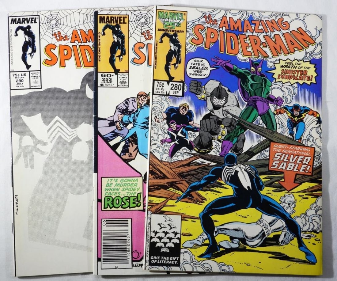(3) The Amazing Spider-Man: #253, 280, 290. Get these amazing comics while you can
