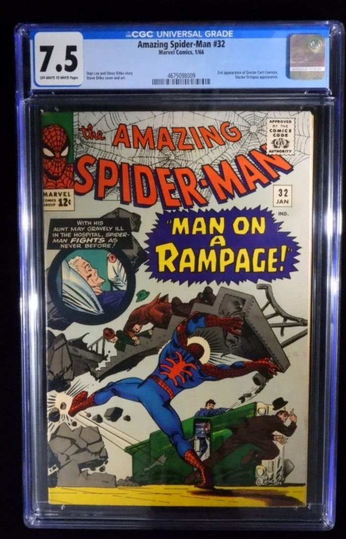 Graded The Amazing Spider-Man #32: CGC Graded 7.5 Off-White To White Pages