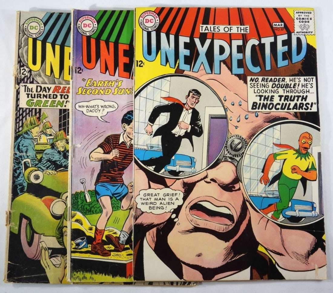(3) DC Tales Of The Unexpected Silver Age G-VG: #85 (has some rips along the spine.) #86, & 87