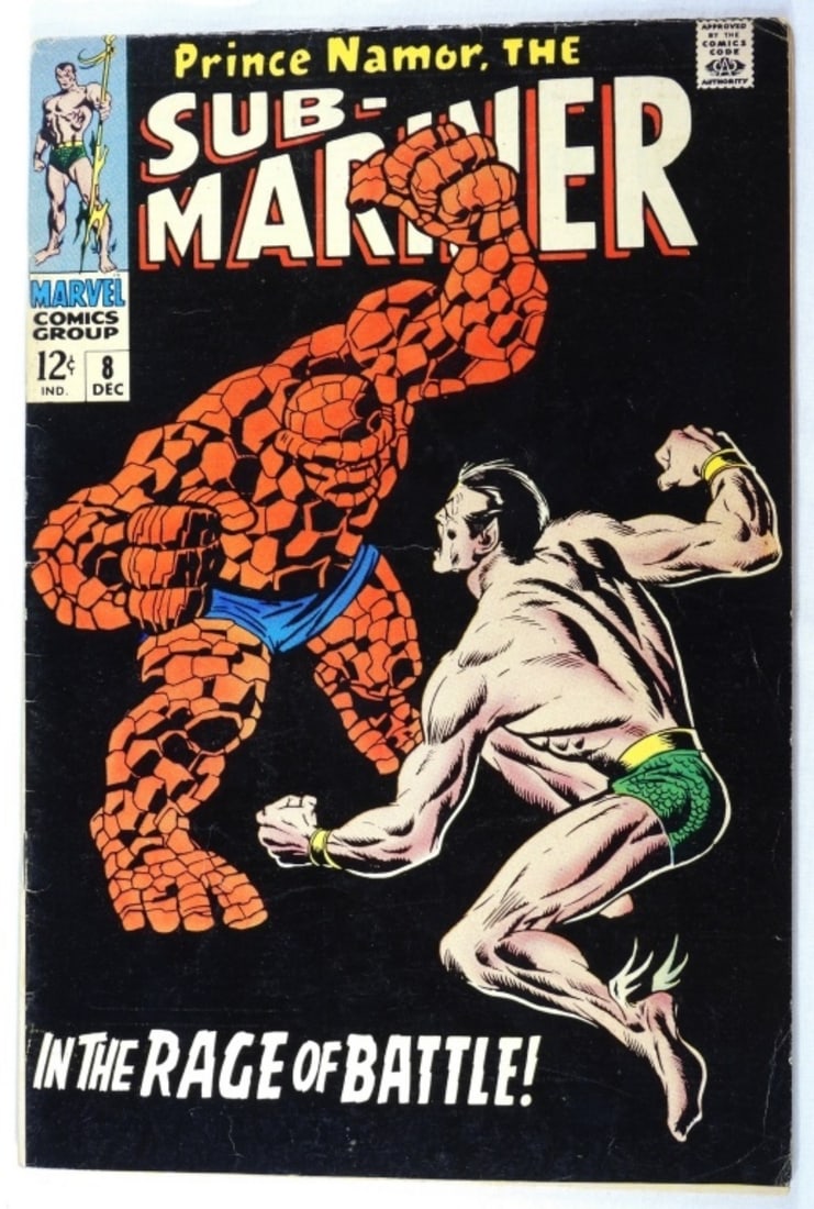 Prince Namor, The Sub-Mariner #8 1968: VG Silver Age Comics
