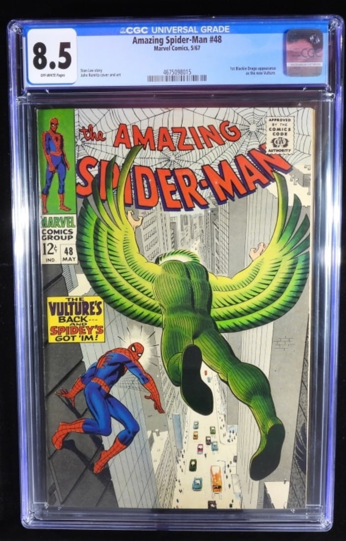 Graded Marvel The Amazing Spider-Man #48: CGC Graded 8.5
