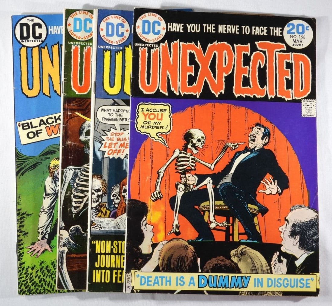 (4) DC Unexpected Bronze Age: 1973-1974 # 153,154, 155, 156