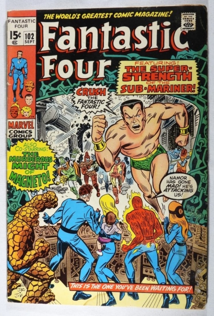 Marvel Fantastic Four #102 VG: Crisp clean color