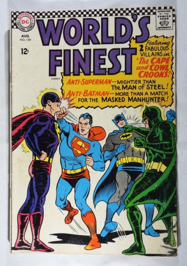 1966 World's Finest #159 VG: Bright and colorful