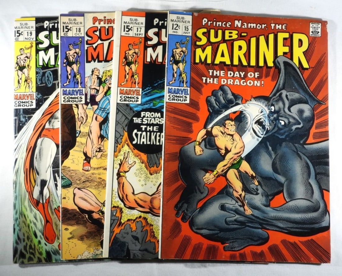 (4) Marvel Sub-Mariner #15,17,18,19 (G/VG) (1 of 3)