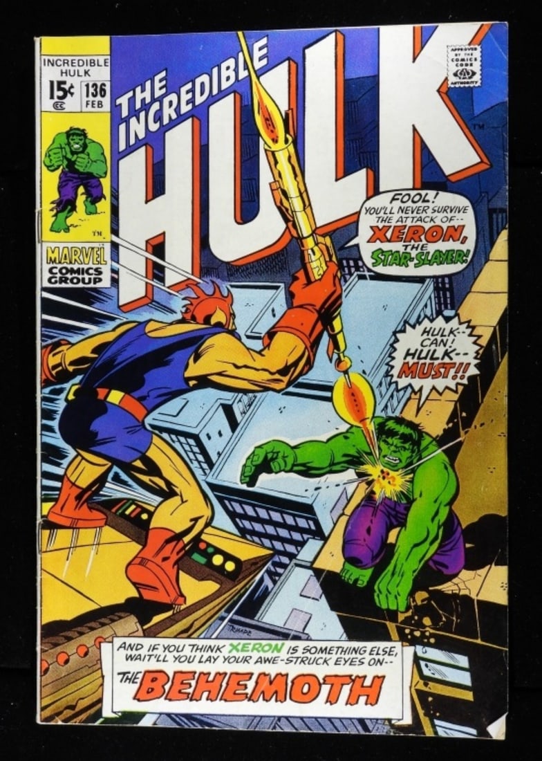 The Incredible Hulk #136 Marvel 1971 (G/VG) (1 of 4)