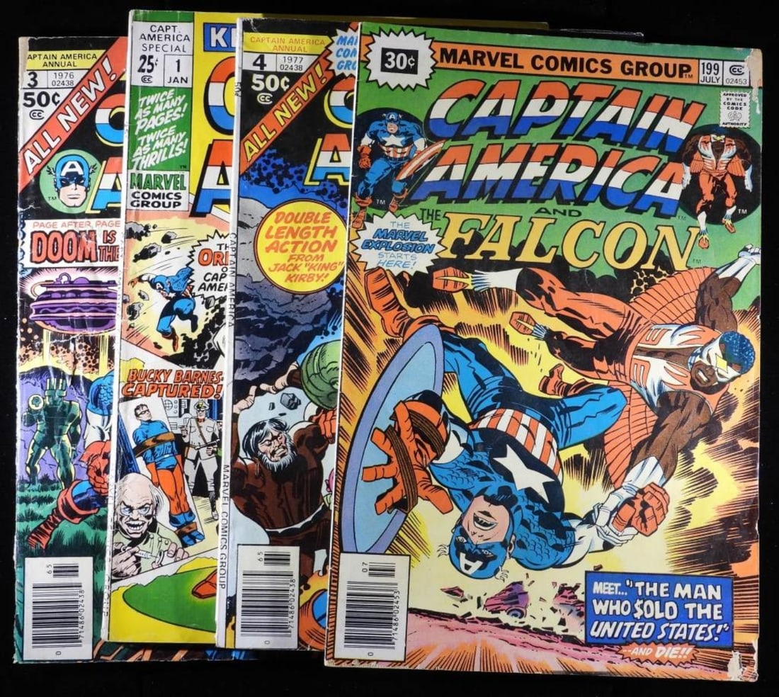 (4) Marvel Captain America (1 of 3)