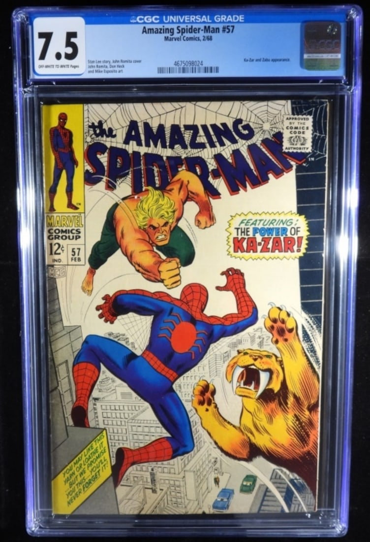 Graded The Amazing Spider-Man: CGC Graded 7.5 Off-white to white pages