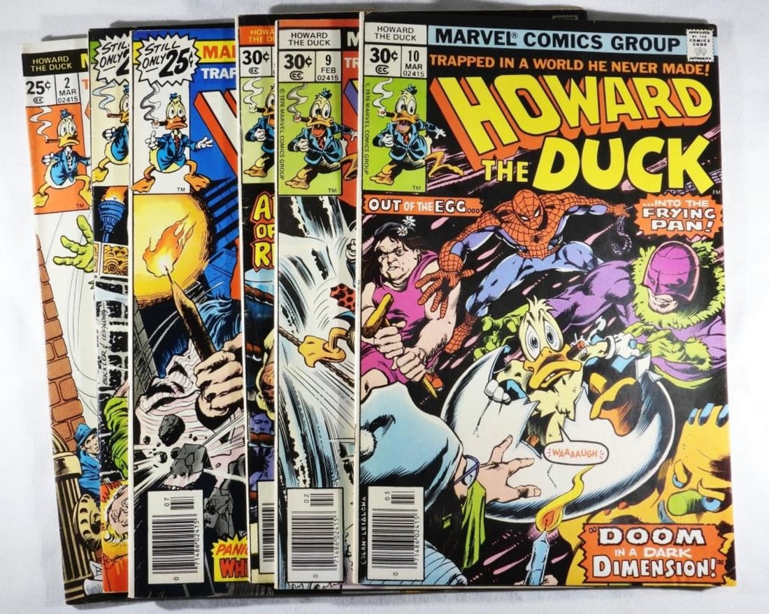 (6) Howard The Duck: #2-5, 9, & 10