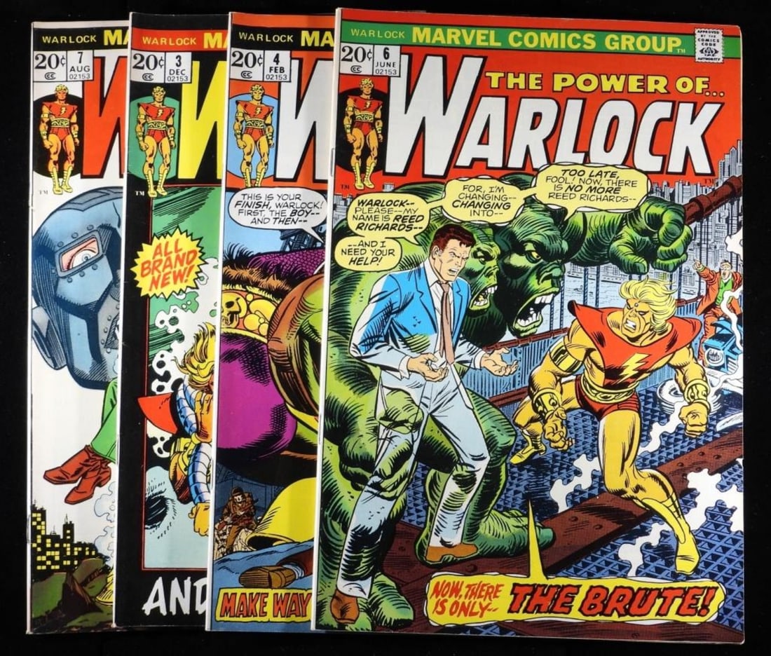 (4) The Power Of Warlock: #3, 4,6, & 7