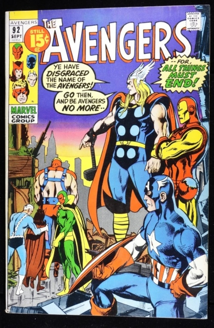 The Avengers Marvel #92 1971 VG (1 of 4)