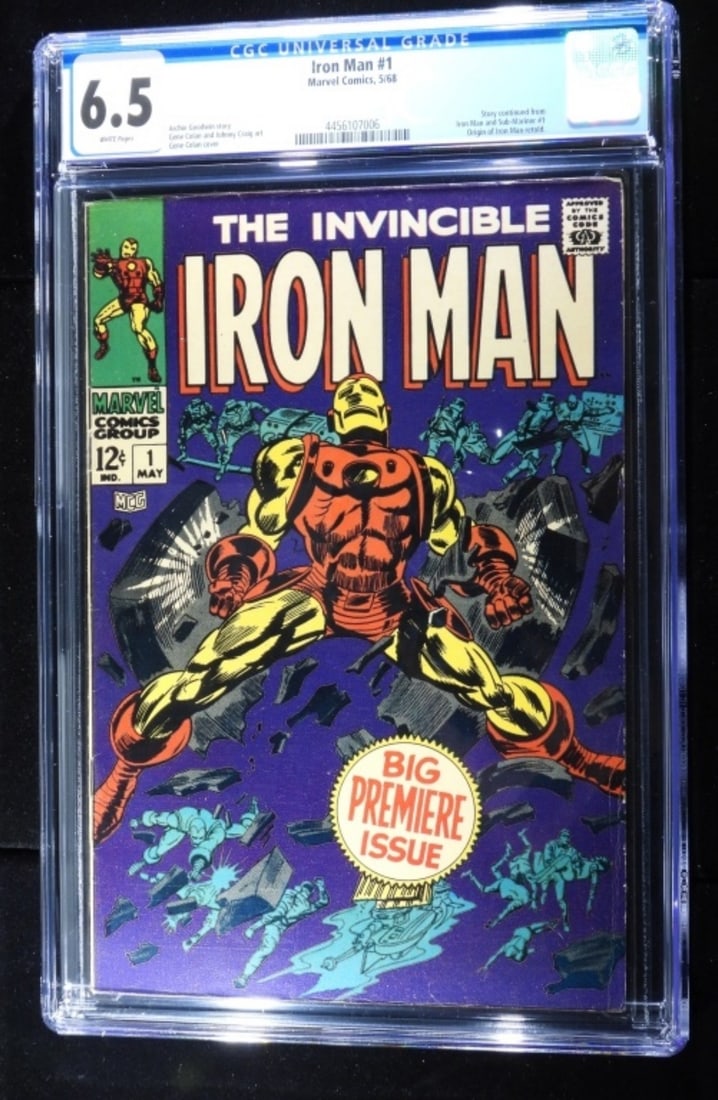 Graded The Invincible Iron Man #1: CGC Graded 6.5 White Pages