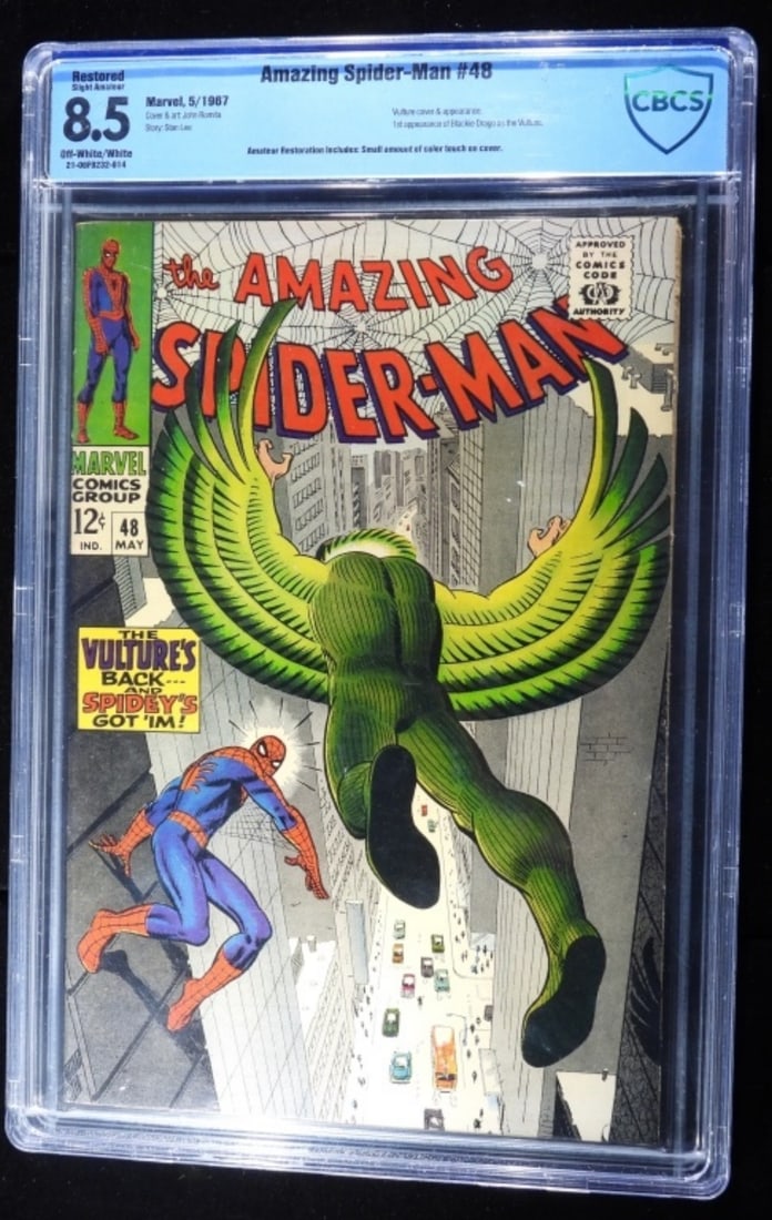 Graded Marvel The Amazing Spider-Man #48: CBCS Graded 8.5 Off-white/white