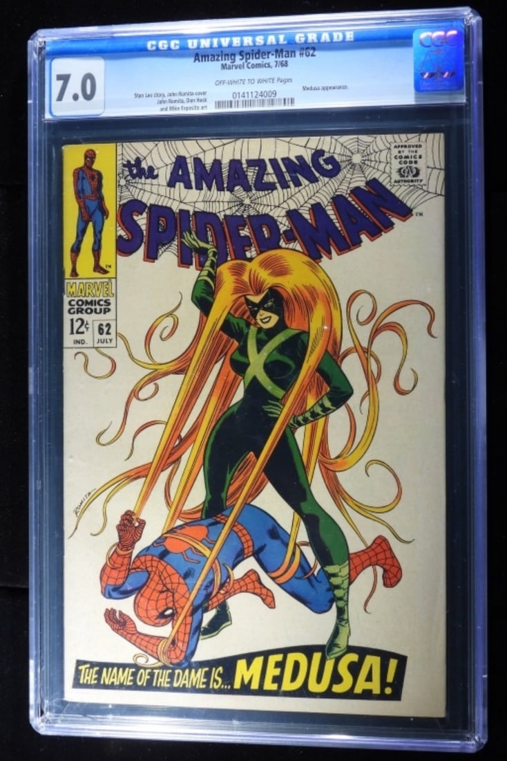 Graded The Amazing Spider-Man #62: CGC Grade 7.0 Off-white to white pages