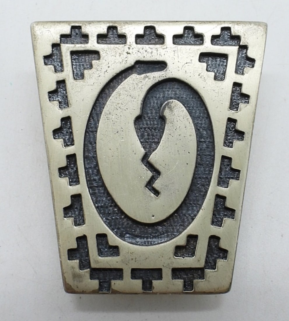 Navajo Sterling Bolo Tie Clip (1 of 3)