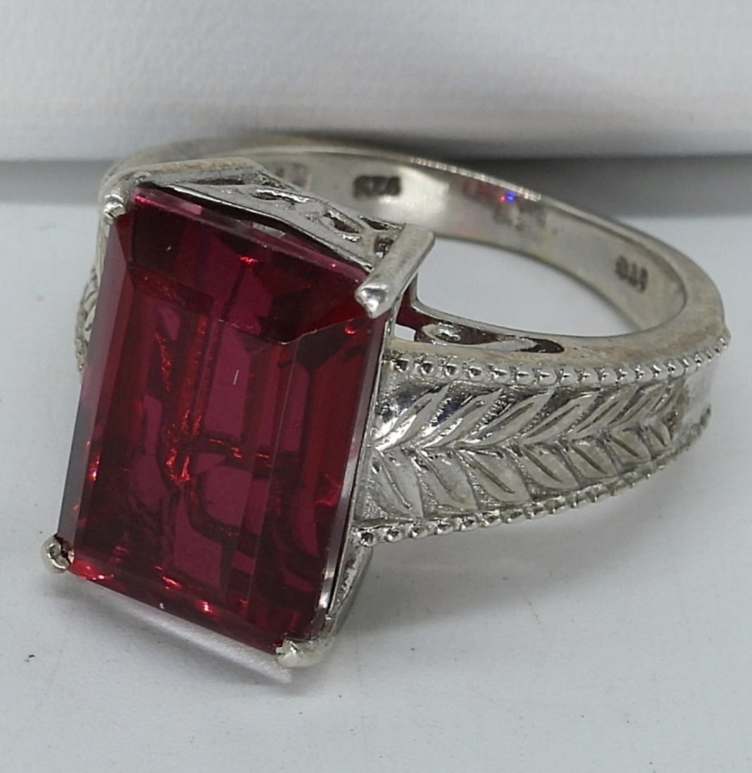 Gorgeous Simulated Ruby 925 Set & Garnet - 2