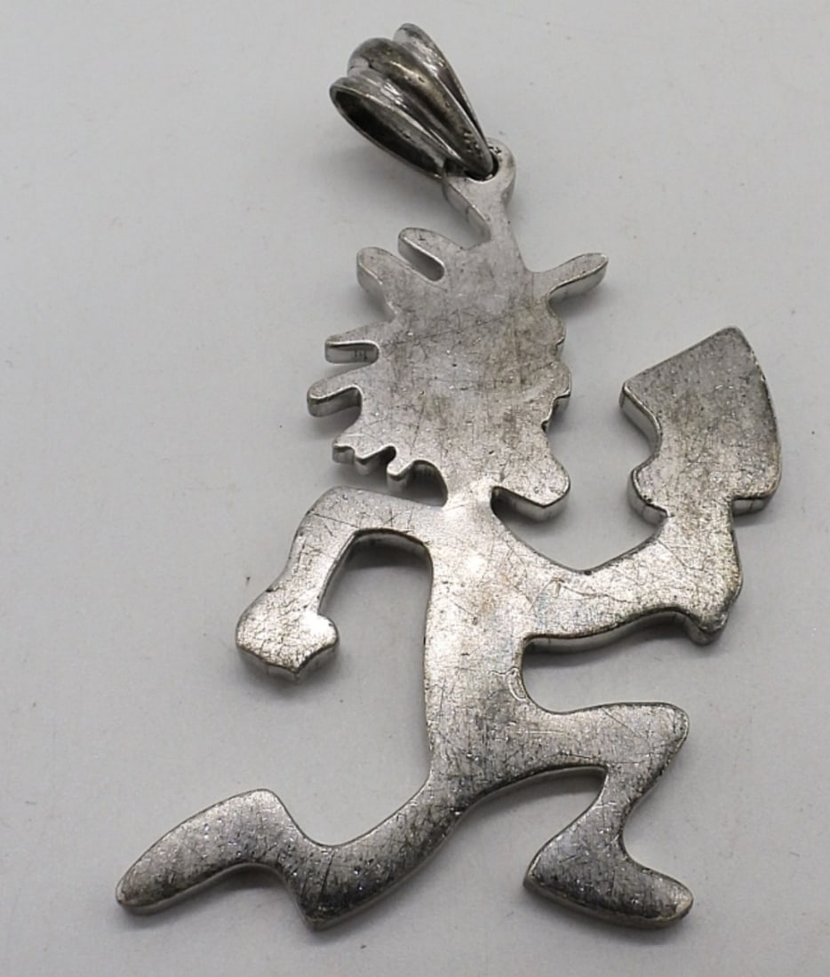 ICP Hatchetman Sterling Pendant: ICP Hatchetman Sterling Pendant, 2 3/4" long, 2" wide. (15.9 dwt)