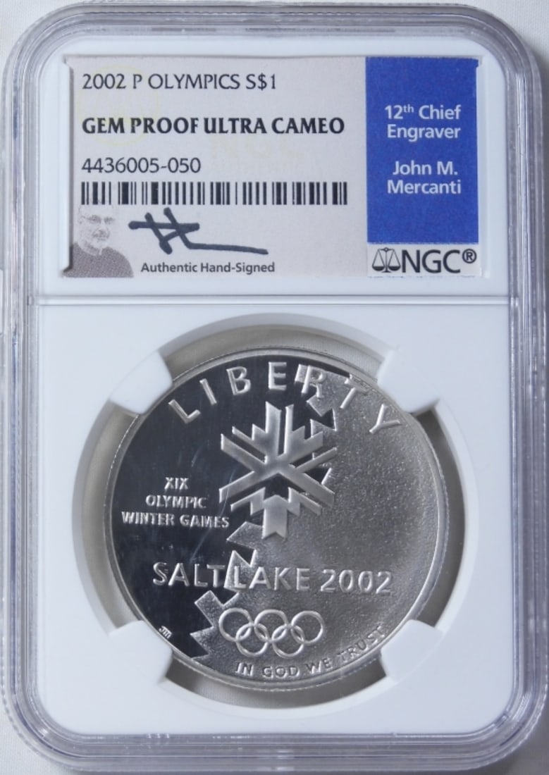 2002-P Olympics $1, NGC Gem Proof UC (1 of 2)