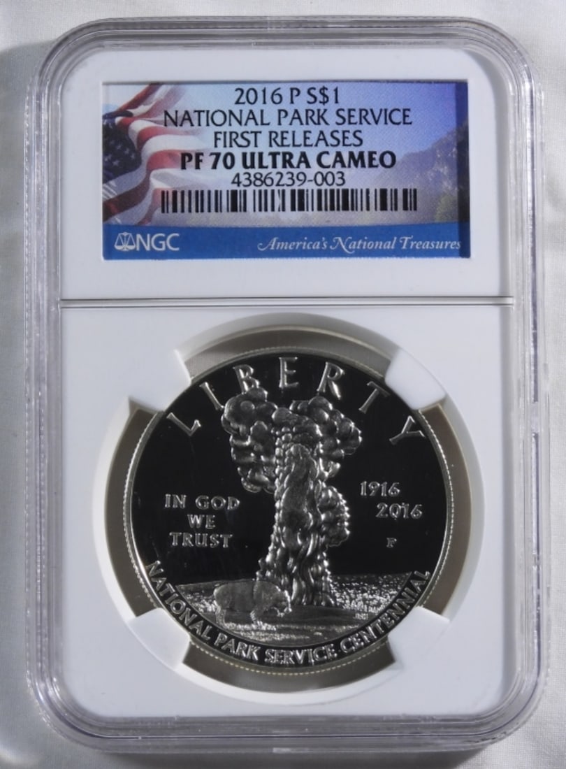 2016-P National Park Service $1, NGC PF-70 UC: First releases