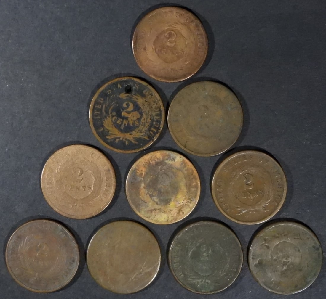 (10) Cull 2 Cent Pieces - 2