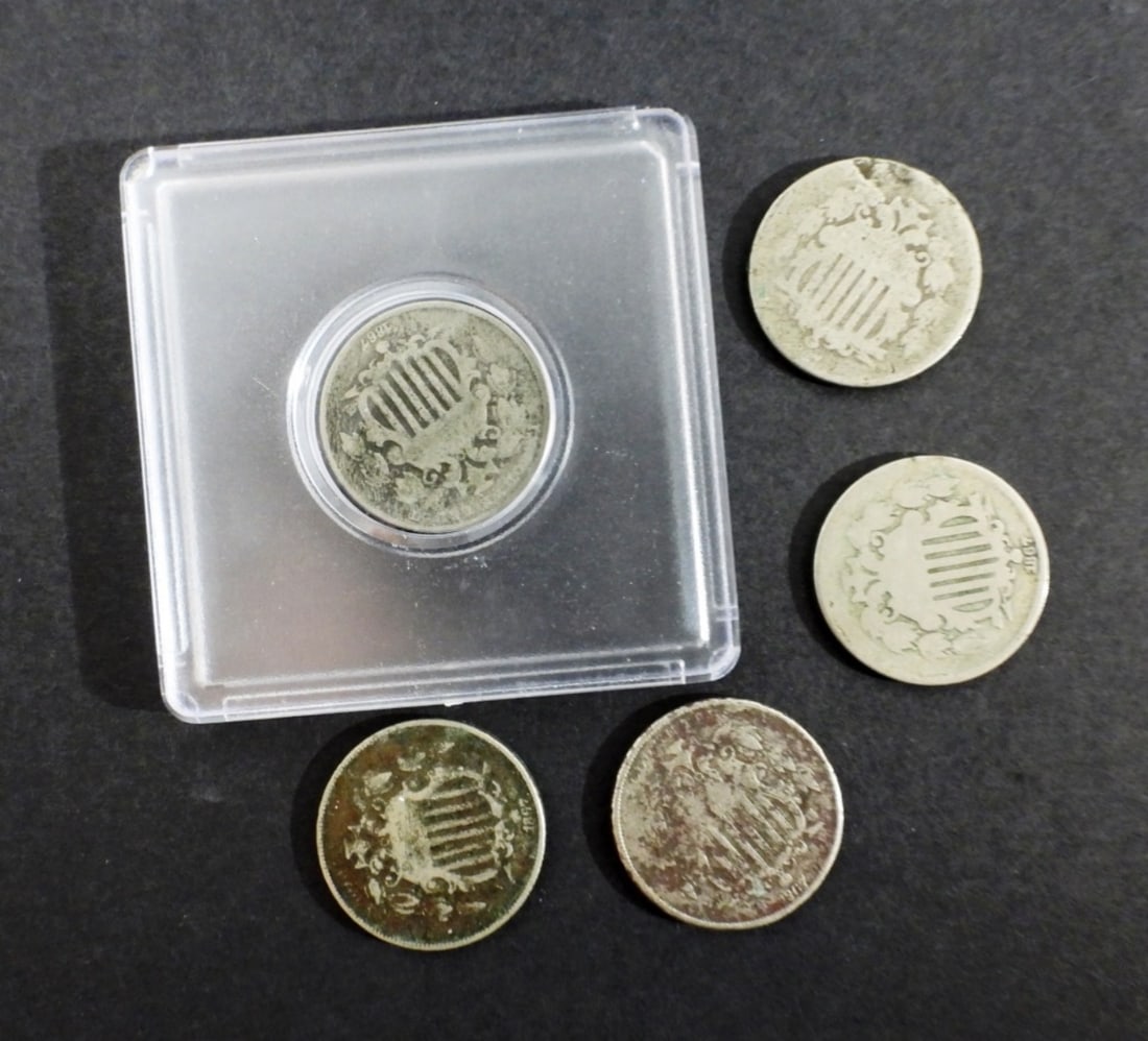 (5) Shield Nickel - 2