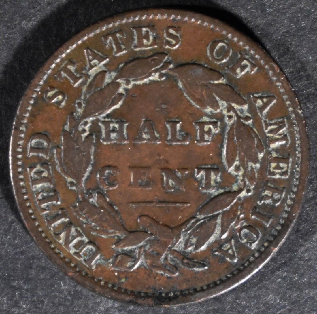 1834 Half Cent - 2