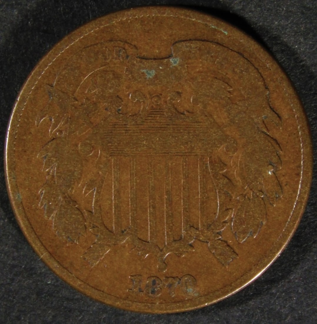 1870 2 Cent Piece: Bid live now!